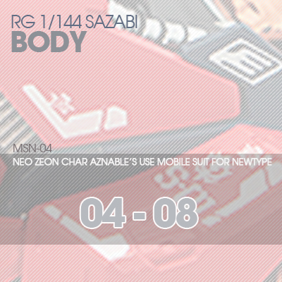 RG] MSN-04 SAZABI BODY 04-08