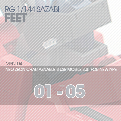 RG] MSN-04 SAZABI FEET 01-05