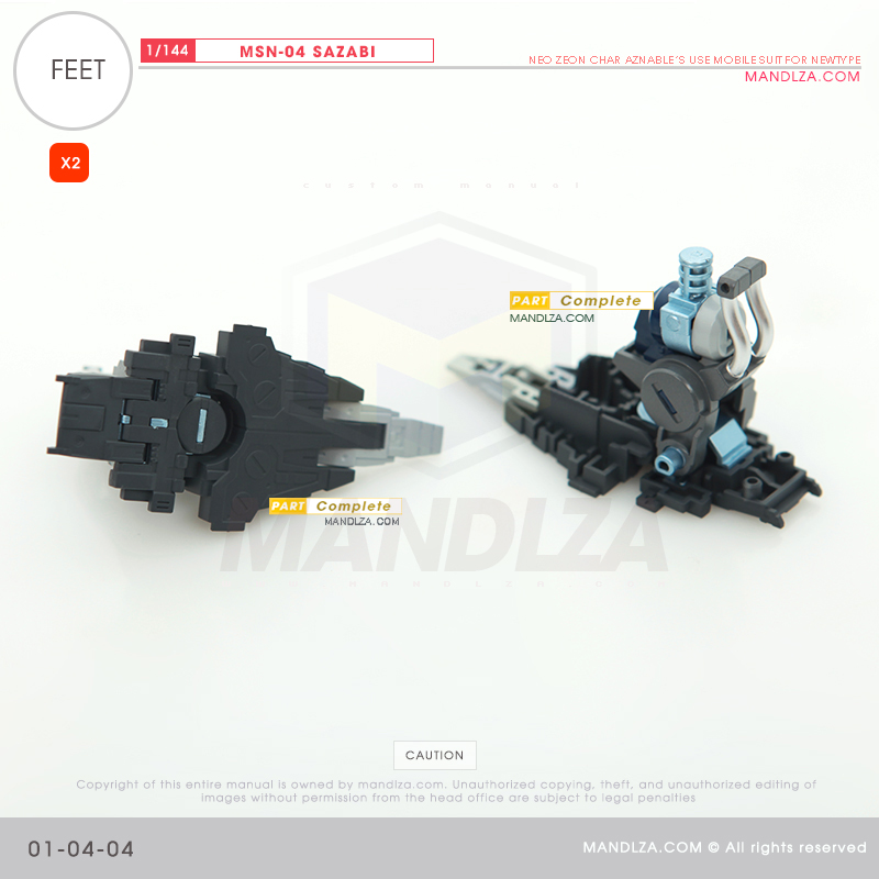 RG] MSN-04 SAZABI FEET 01-04