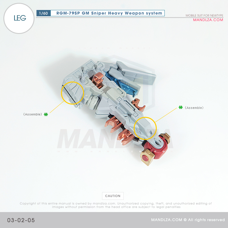 PG] RGM-79SP GM SNIPER LEG 03-02