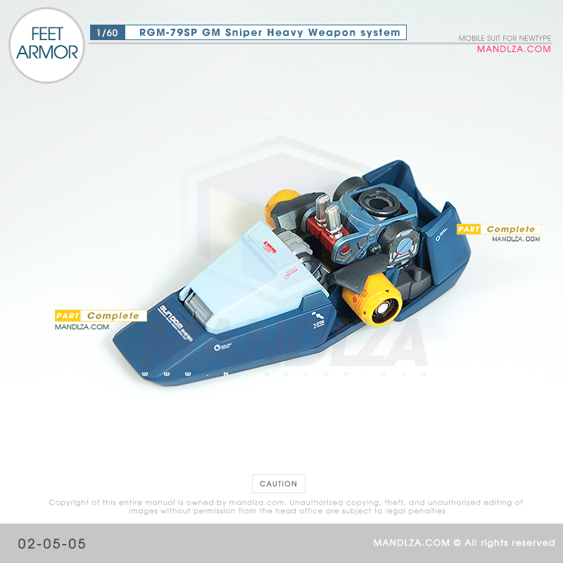PG] RGM-79SP GM SNIPER FEET ARMOR 02-05