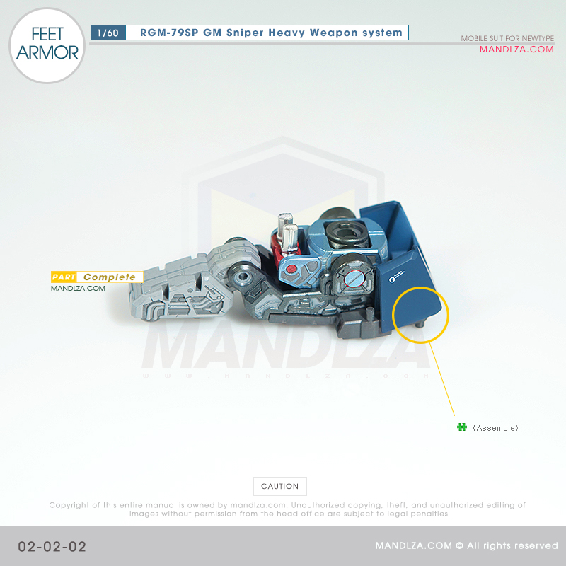 PG] RGM-79SP GM SNIPER FEET ARMOR 02-02