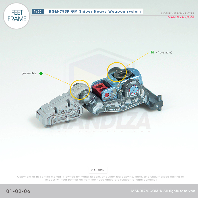 PG] RGM-79SP GM SNIPER FEET FRAME 01-02