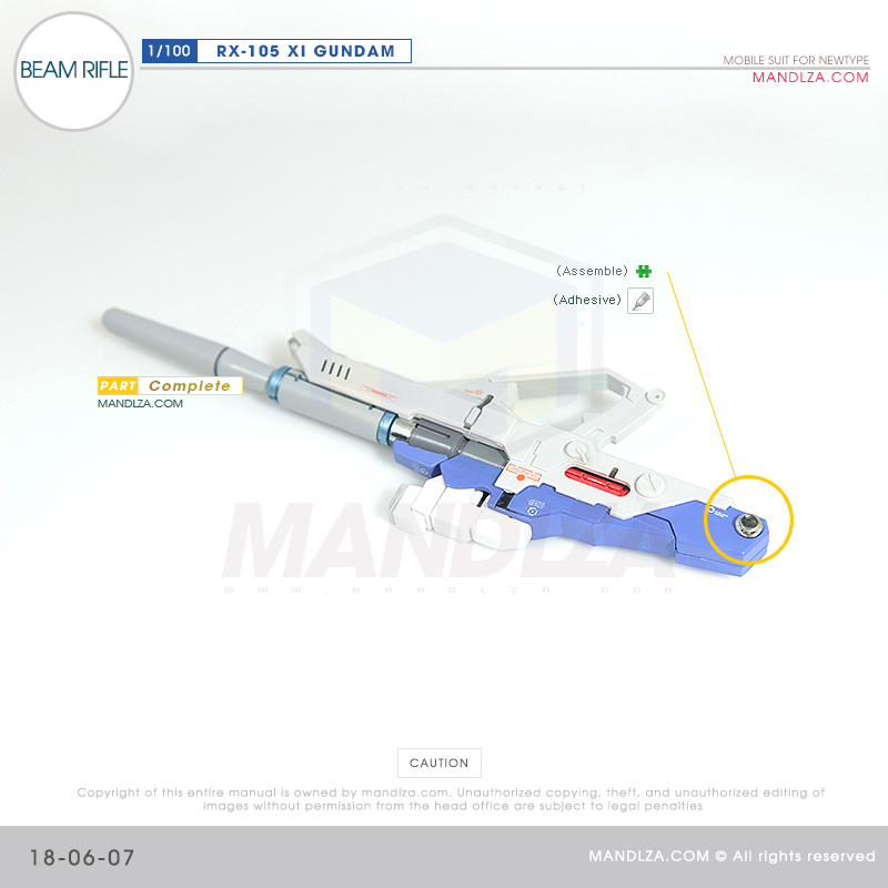 INJECTION] RX-105 XI GUNDAM BEAM RIFLE 18-06