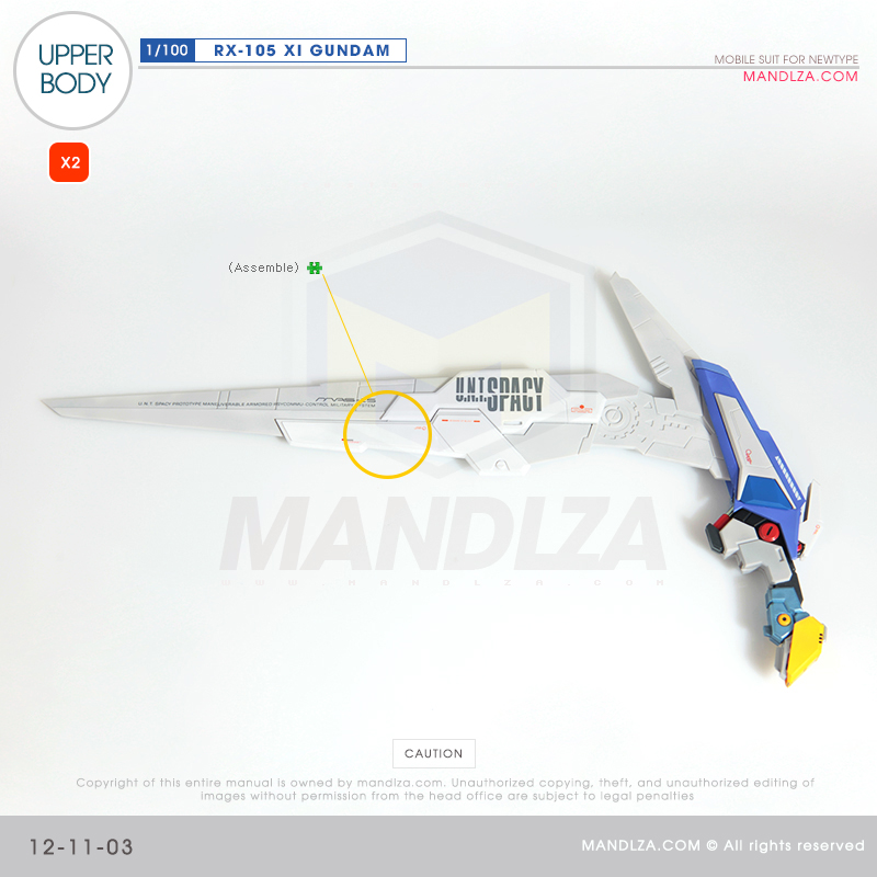INJECTION] RX-105 XI GUNDAM UPPER BODY 12-11