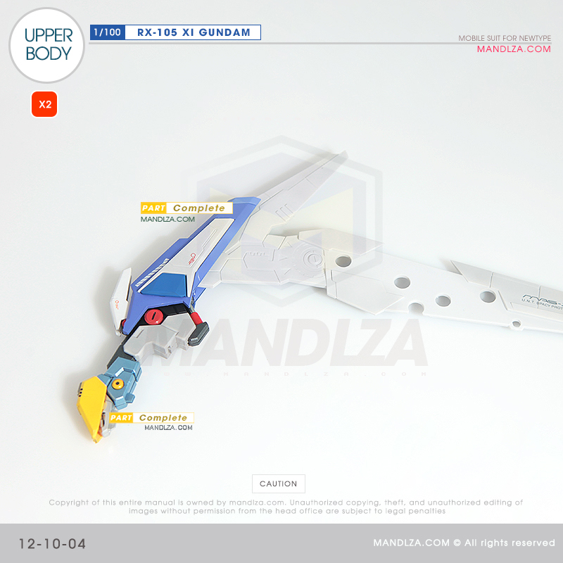 INJECTION] RX-105 XI GUNDAM UPPER BODY 12-10