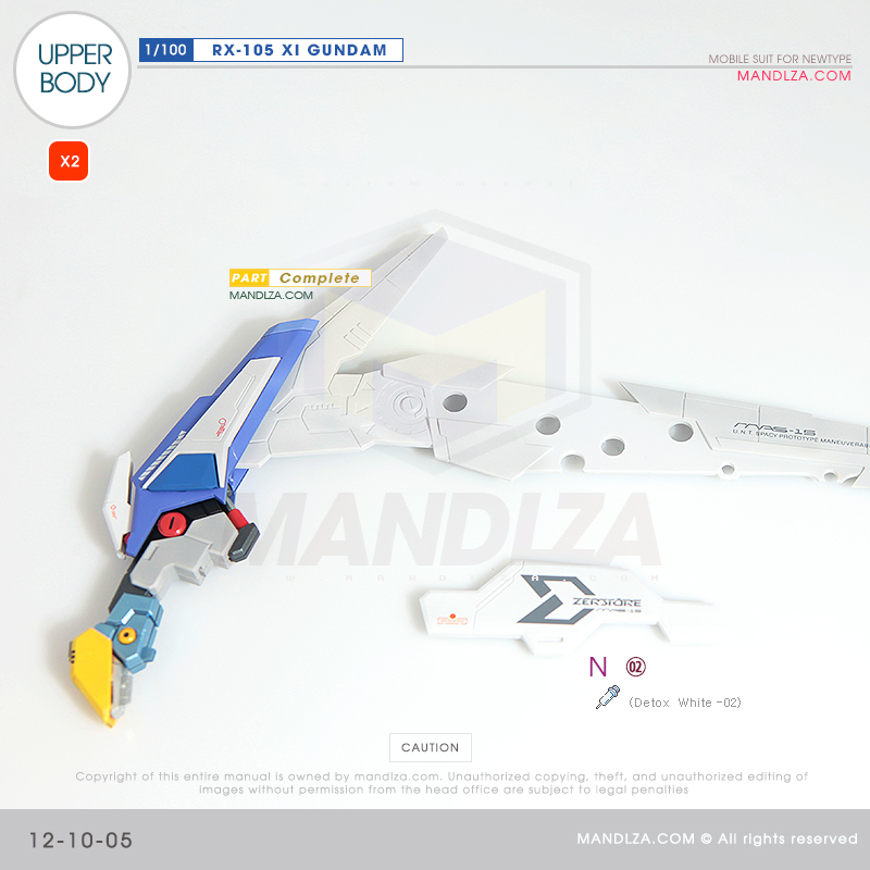 INJECTION] RX-105 XI GUNDAM UPPER BODY 12-10