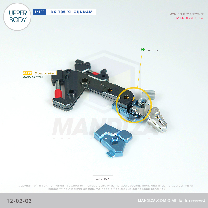 INJECTION] RX-105 XI GUNDAM UPPER BODY 12-02