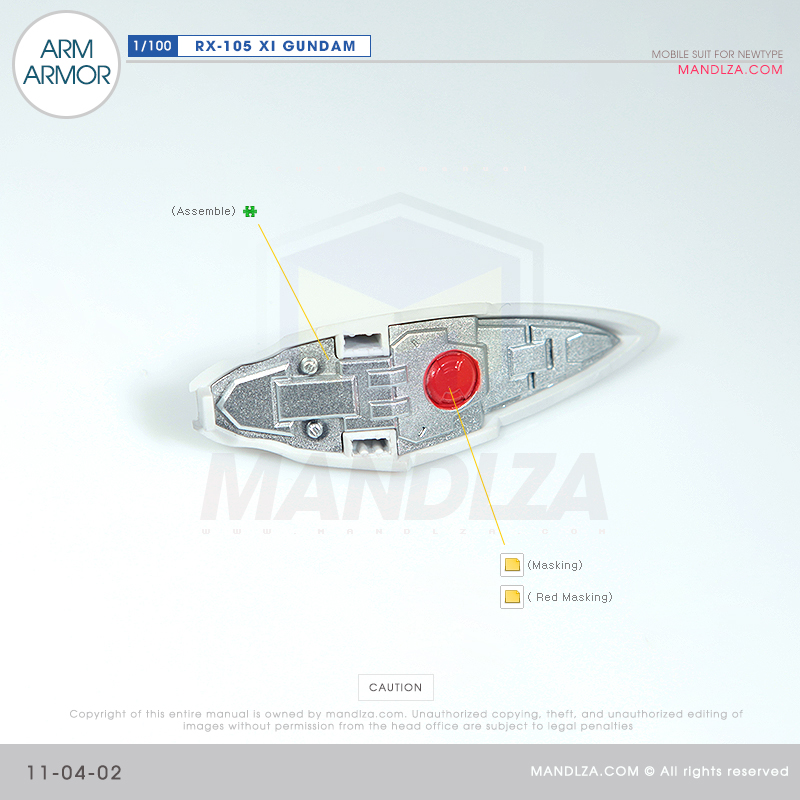 INJECTION] RX-105 XI GUNDAM ARM ARMOR 11-04
