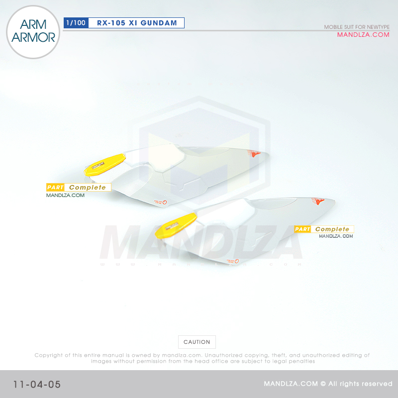 INJECTION] RX-105 XI GUNDAM ARM ARMOR 11-04