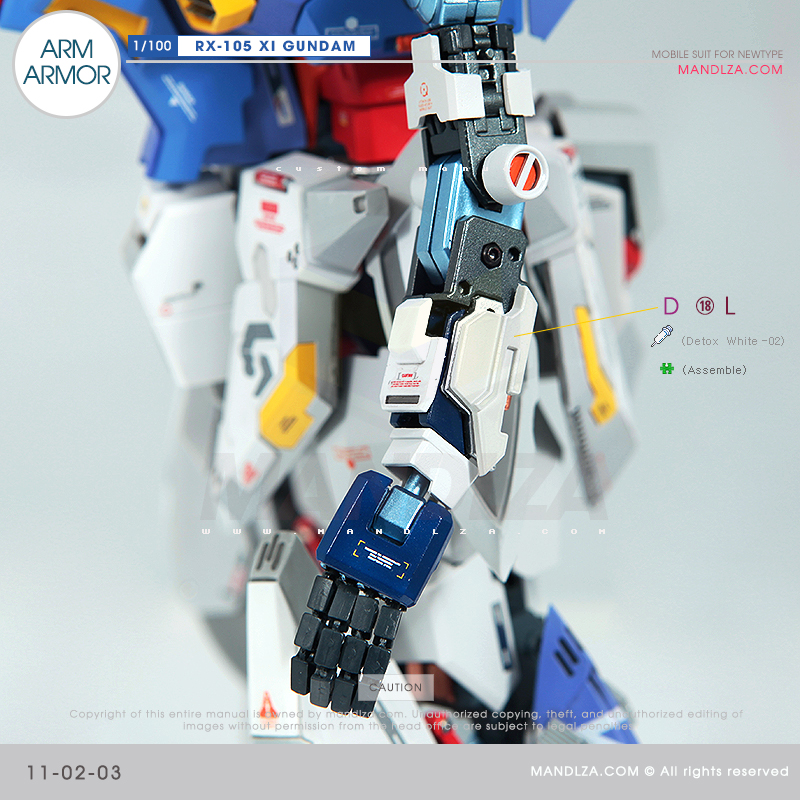 INJECTION] RX-105 XI GUNDAM ARM ARMOR 11-02