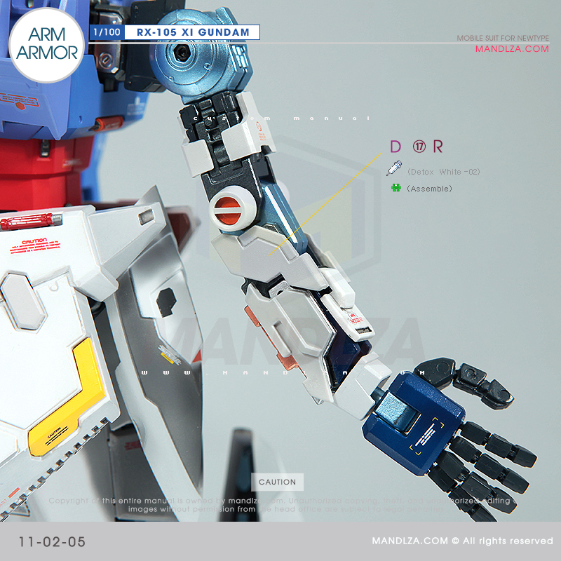 INJECTION] RX-105 XI GUNDAM ARM ARMOR 11-02