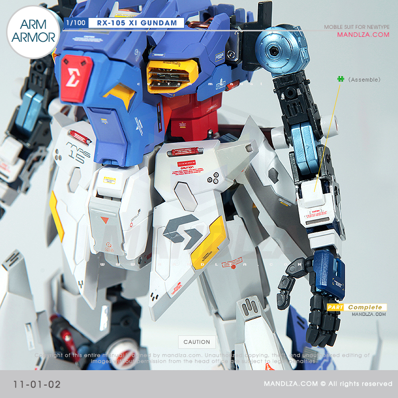 INJECTION] RX-105 XI GUNDAM ARM ARMOR 11-01