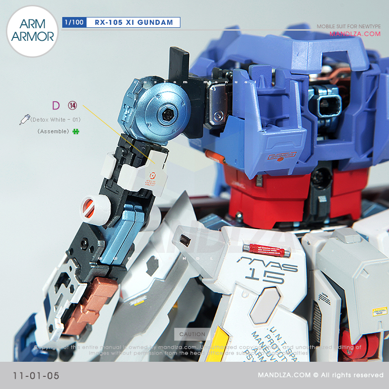 INJECTION] RX-105 XI GUNDAM ARM ARMOR 11-01