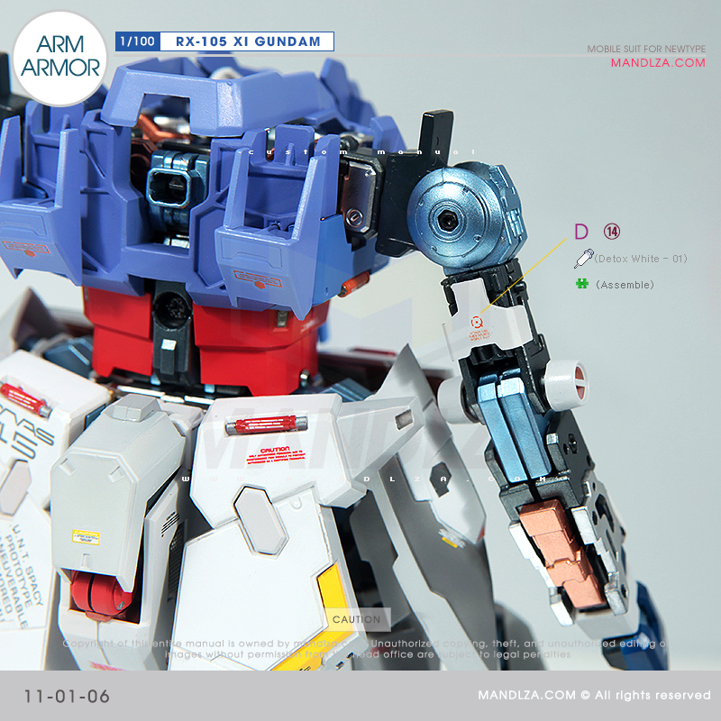 INJECTION] RX-105 XI GUNDAM ARM ARMOR 11-01