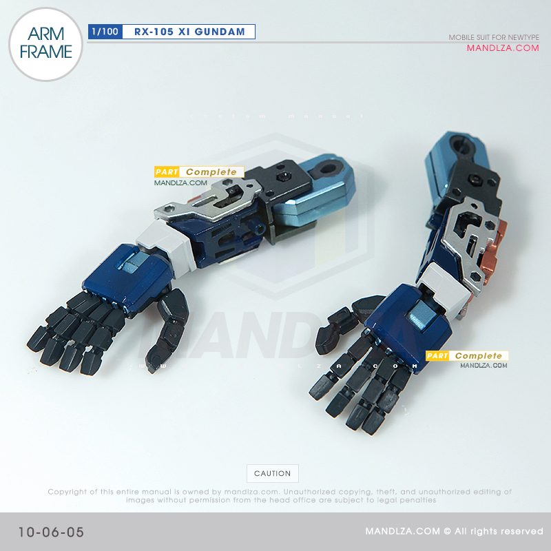 INJECTION] RX-105 XI GUNDAM ARM FRAME 10-06