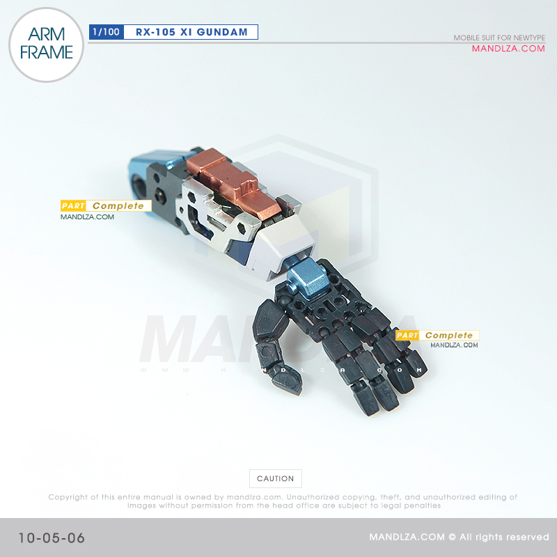 INJECTION] RX-105 XI GUNDAM ARM FRAME 10-05