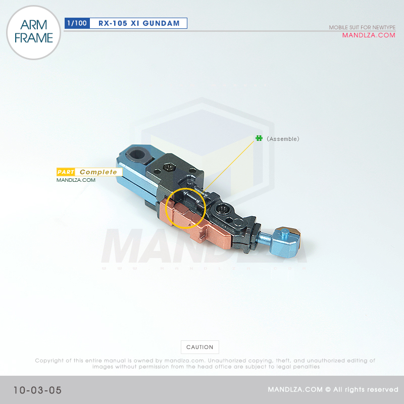 INJECTION] RX-105 XI GUNDAM ARM FRAME 10-03