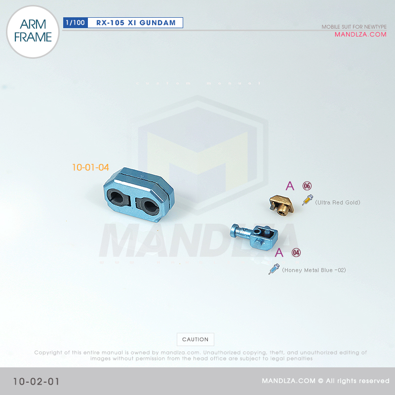 INJECTION] RX-105 XI GUNDAM ARM FRAME 10-02