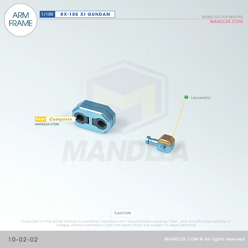 INJECTION] RX-105 XI GUNDAM ARM FRAME 10-02