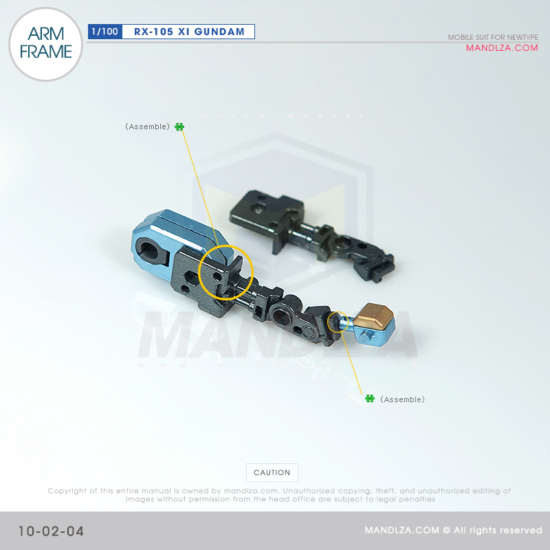 INJECTION] RX-105 XI GUNDAM ARM FRAME 10-02