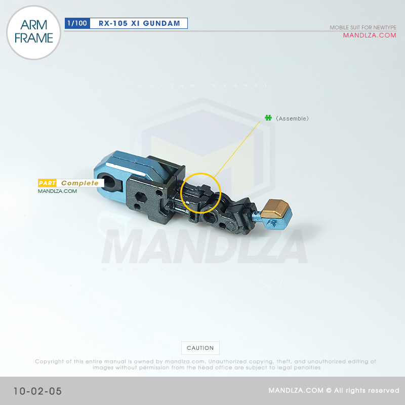 INJECTION] RX-105 XI GUNDAM ARM FRAME 10-02