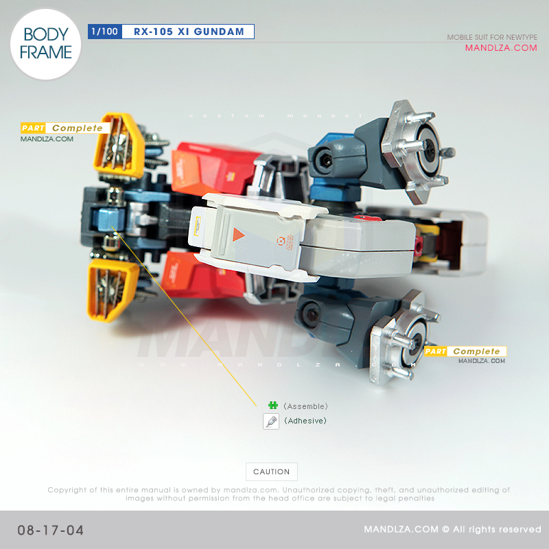 INJECTION] RX-105 XI GUNDAM BODY FRAME 08-17