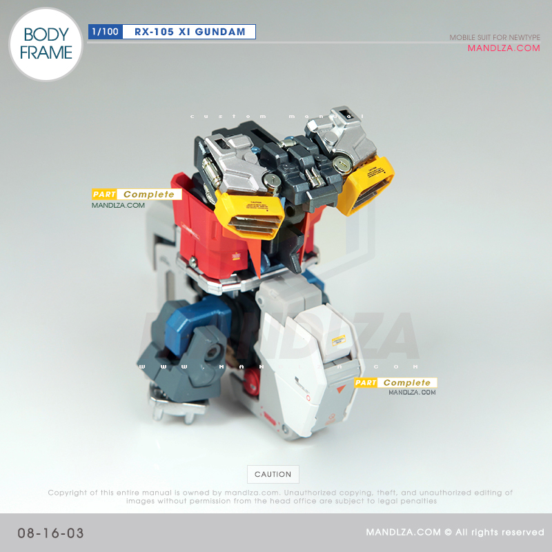 INJECTION] RX-105 XI GUNDAM BODY FRAME 08-16