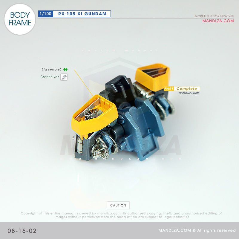 INJECTION] RX-105 XI GUNDAM BODY FRAME 08-15