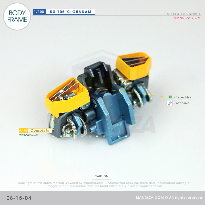 INJECTION] RX-105 XI GUNDAM BODY FRAME 08-15