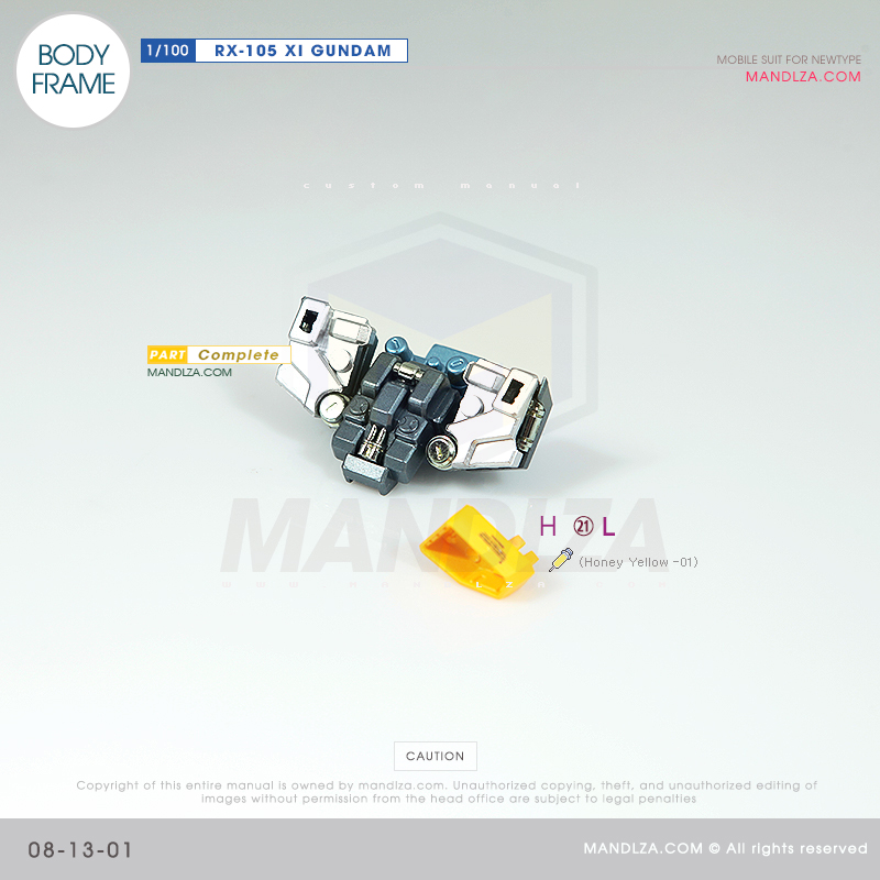 INJECTION] RX-105 XI GUNDAM BODY FRAME 08-13