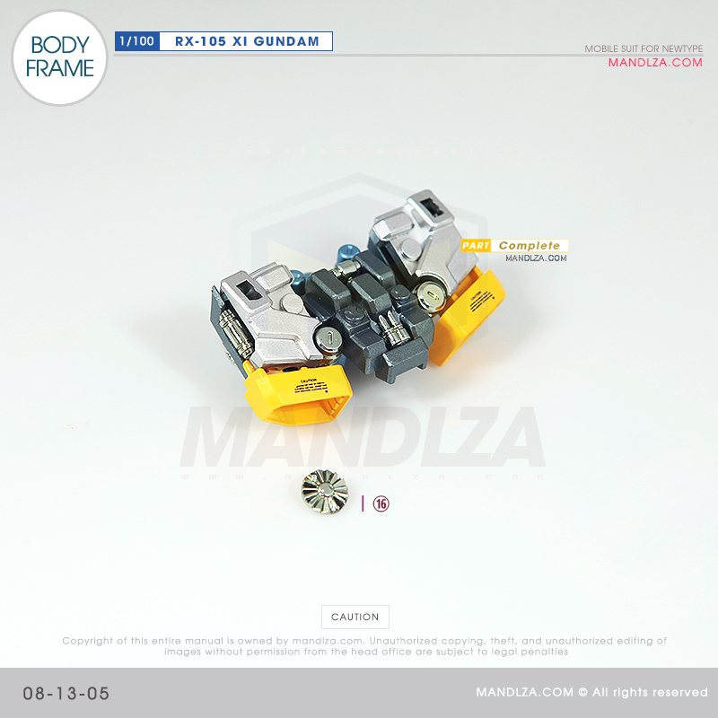 INJECTION] RX-105 XI GUNDAM BODY FRAME 08-13