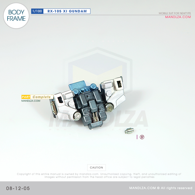 INJECTION] RX-105 XI GUNDAM BODY FRAME 08-12