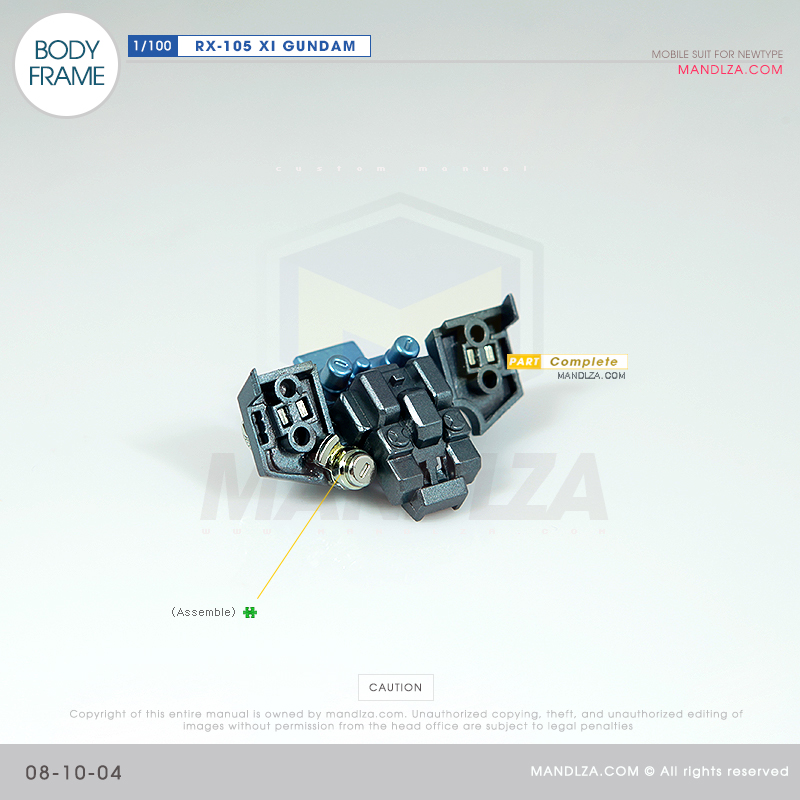 INJECTION] RX-105 XI GUNDAM BODY FRAME 08-10