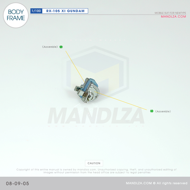 INJECTION] RX-105 XI GUNDAM BODY FRAME 08-09