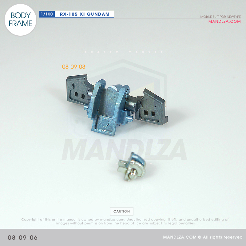 INJECTION] RX-105 XI GUNDAM BODY FRAME 08-09