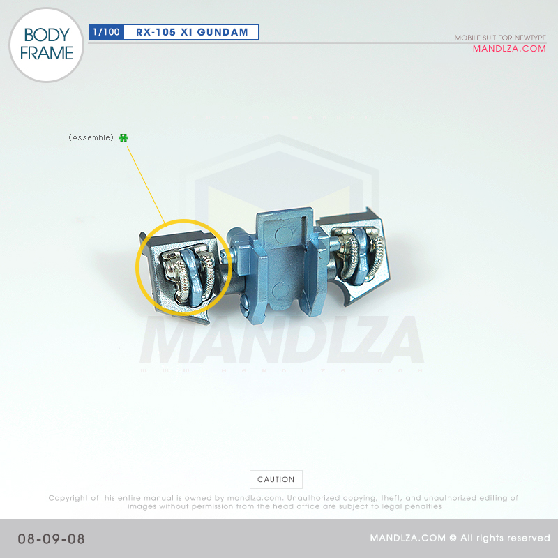 INJECTION] RX-105 XI GUNDAM BODY FRAME 08-09