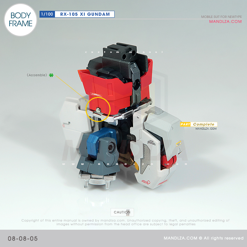 INJECTION] RX-105 XI GUNDAM BODY FRAME 08-08