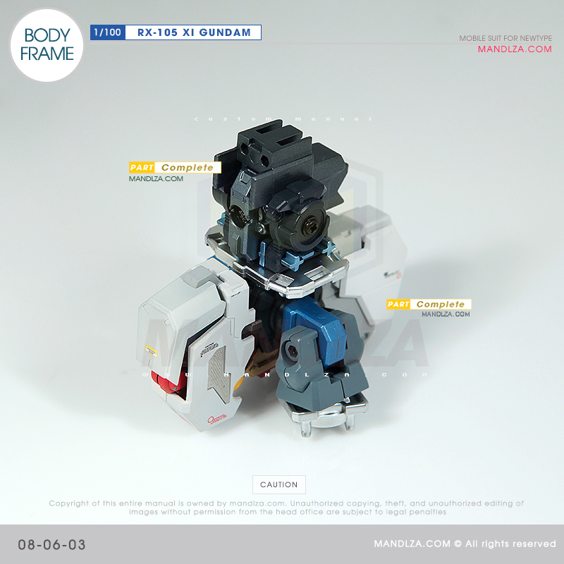 INJECTION] RX-105 XI GUNDAM BODY FRAME 08-06