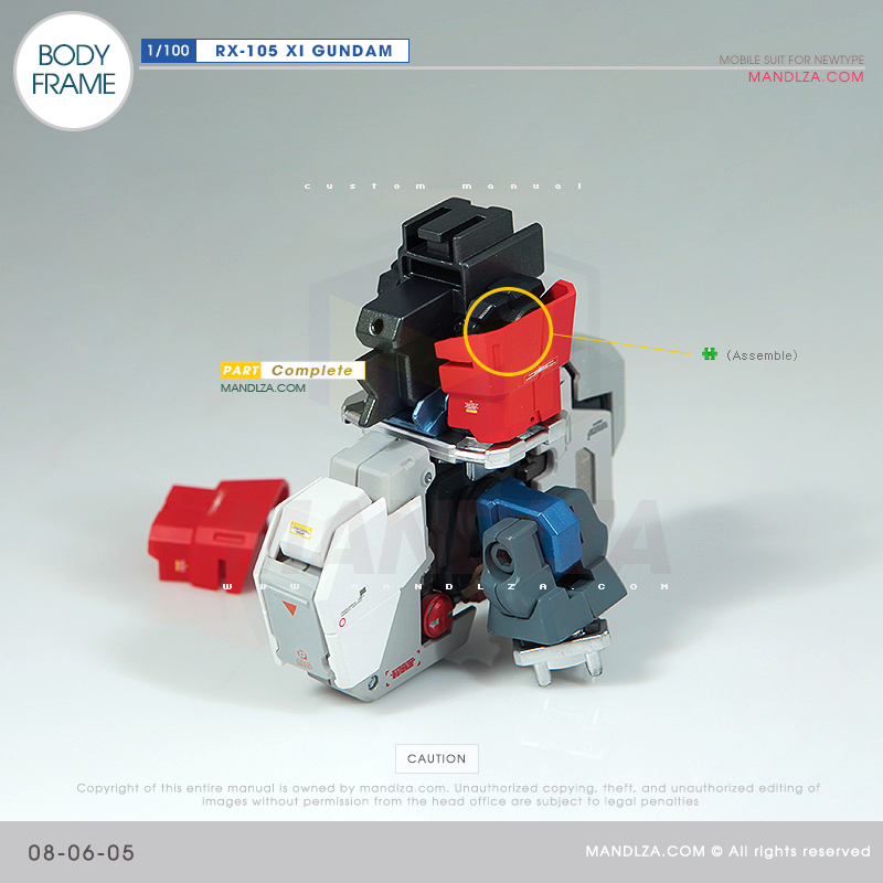 INJECTION] RX-105 XI GUNDAM BODY FRAME 08-06