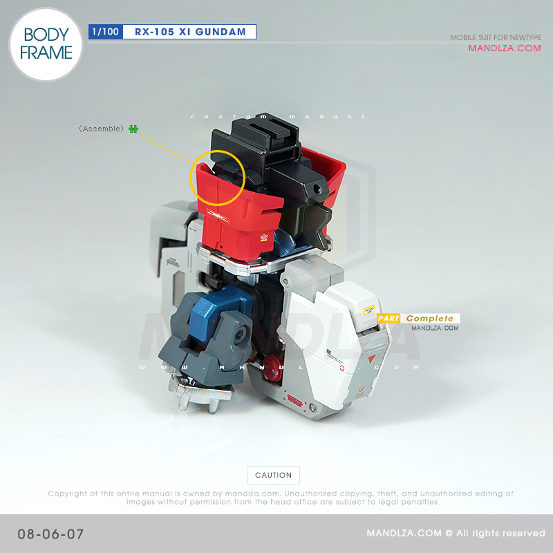 INJECTION] RX-105 XI GUNDAM BODY FRAME 08-06