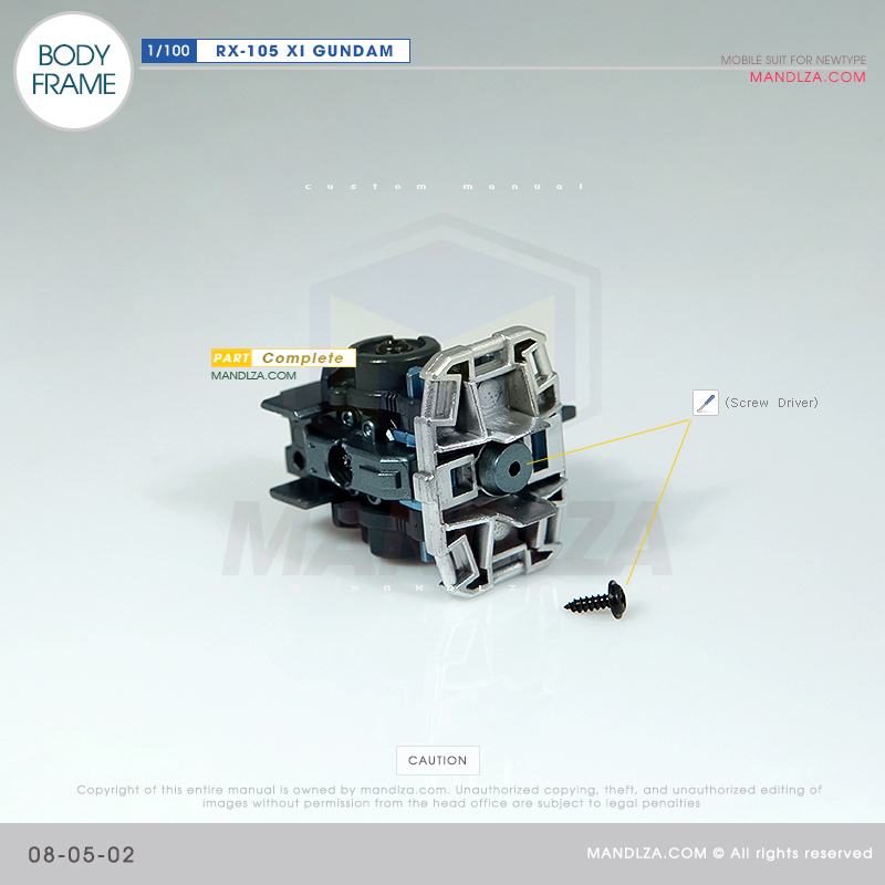 INJECTION] RX-105 XI GUNDAM BODY FRAME 08-05