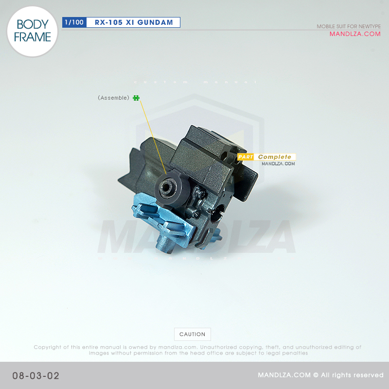 INJECTION] RX-105 XI GUNDAM BODY FRAME 08-03