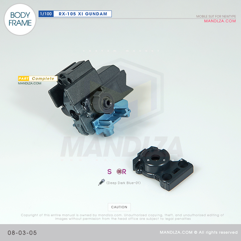 INJECTION] RX-105 XI GUNDAM BODY FRAME 08-03