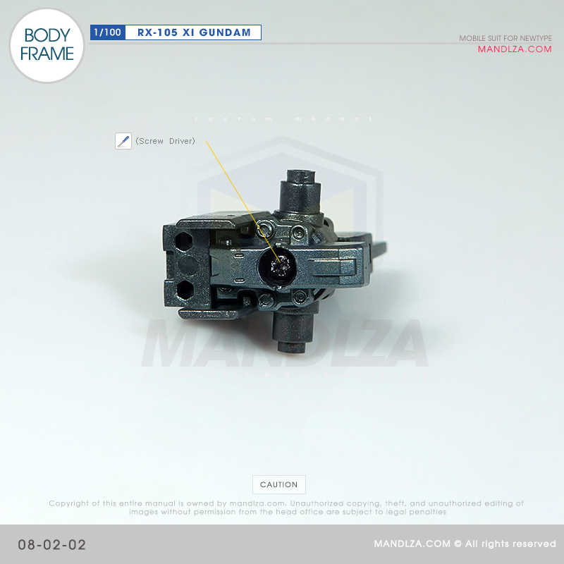 INJECTION] RX-105 XI GUNDAM BODY FRAME 08-02