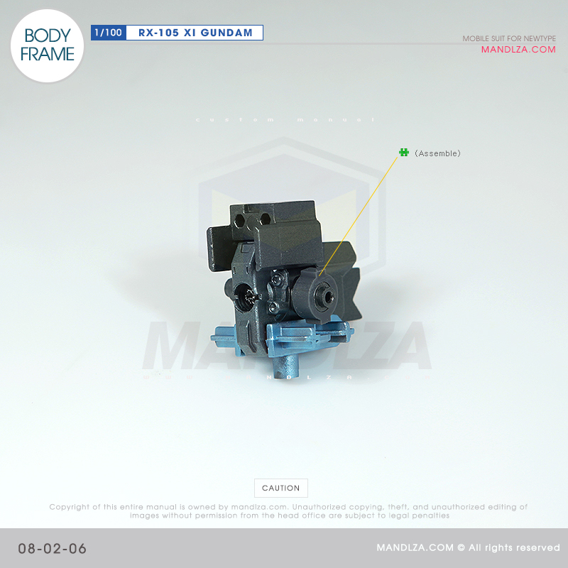 INJECTION] RX-105 XI GUNDAM BODY FRAME 08-02