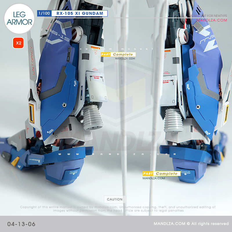 INJECTION] RX-105 XI GUNDAM LEG ARMOR 04-13