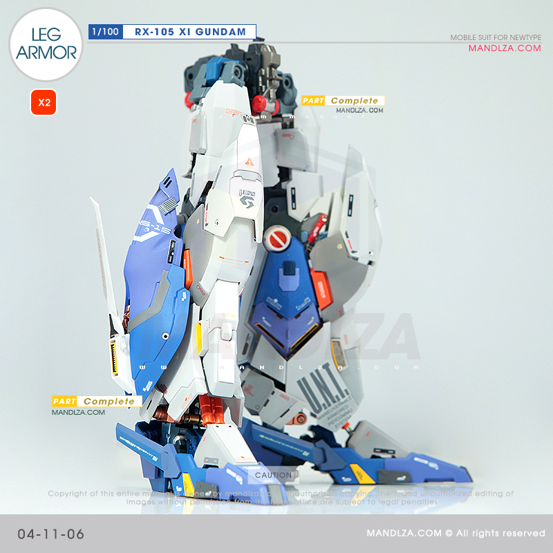 INJECTION] RX-105 XI GUNDAM LEG ARMOR 04-11