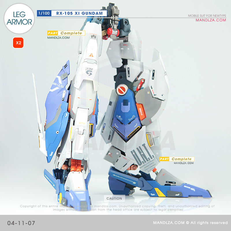 INJECTION] RX-105 XI GUNDAM LEG ARMOR 04-11