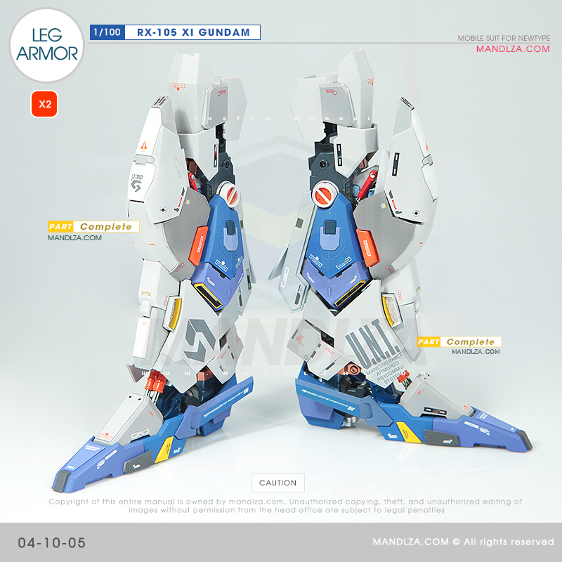 INJECTION] RX-105 XI GUNDAM LEG ARMOR 04-10